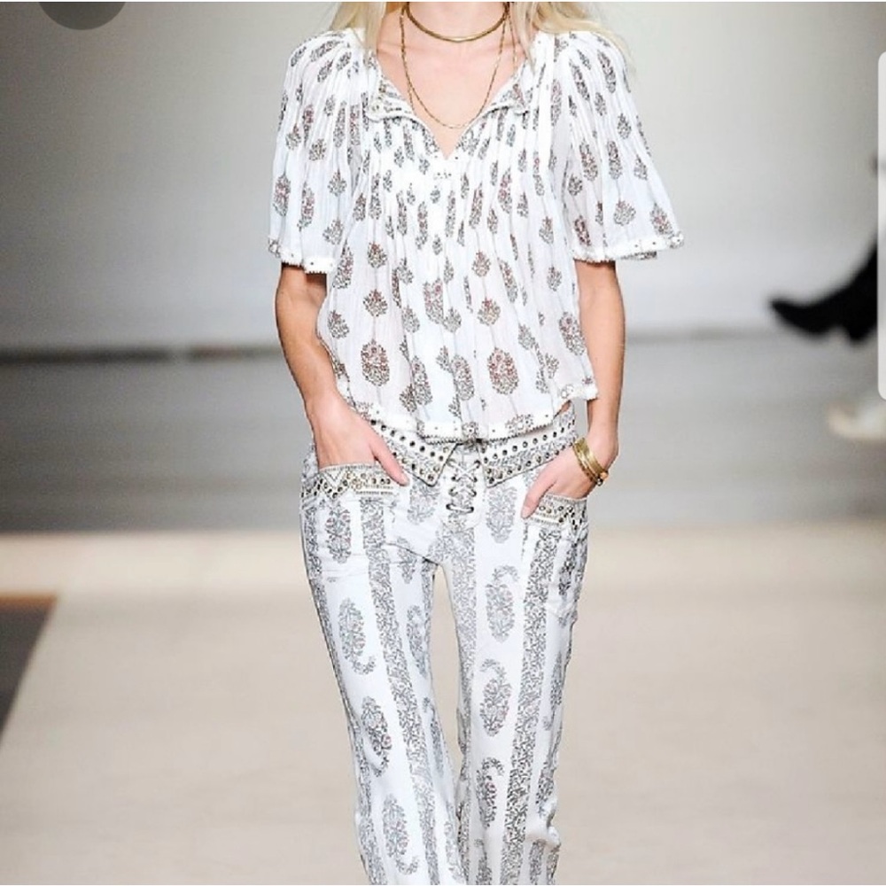 Rare Isabel Marant Berit Eyelet Blouse